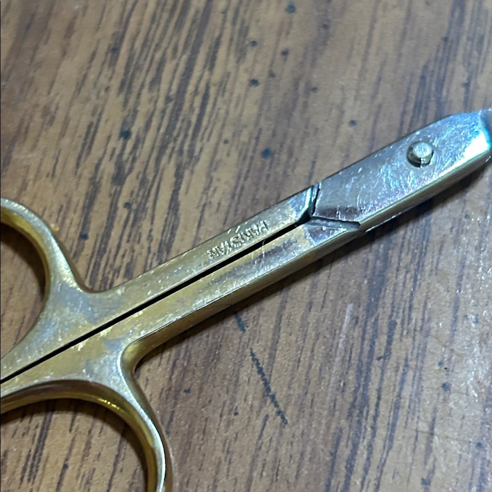 Four Gold and Silver Stainless Steel Precision Grooming Scissors - Picture 4 of 5